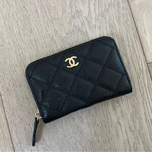Black Chanel card holder-NWOT